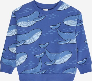 Lindex Sweatshirt 'Whale' in Blauw: voorkant