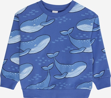 Lindex Sweatshirt 'Whale' in Blue: front