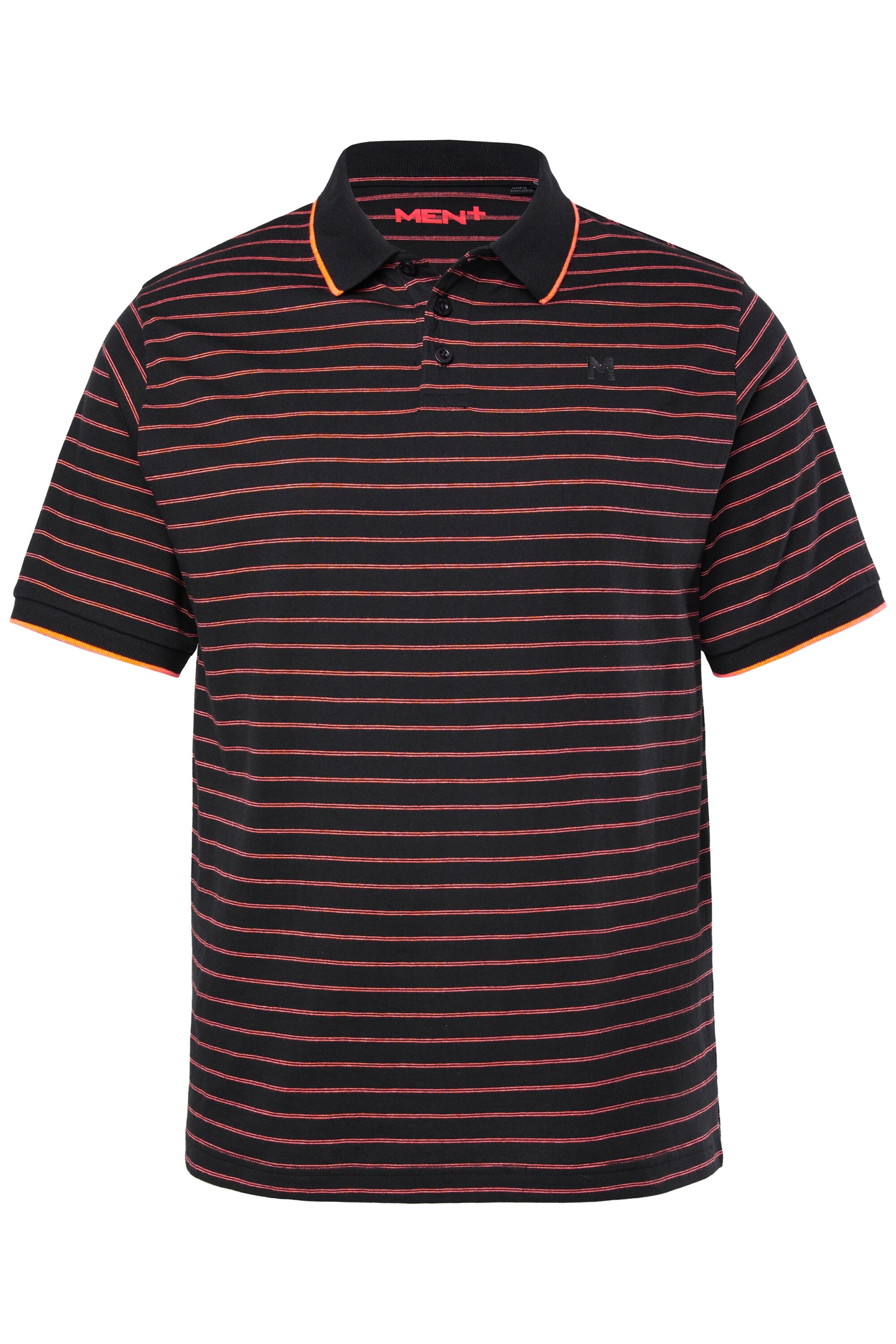 Men Plus Shirt in Black: front