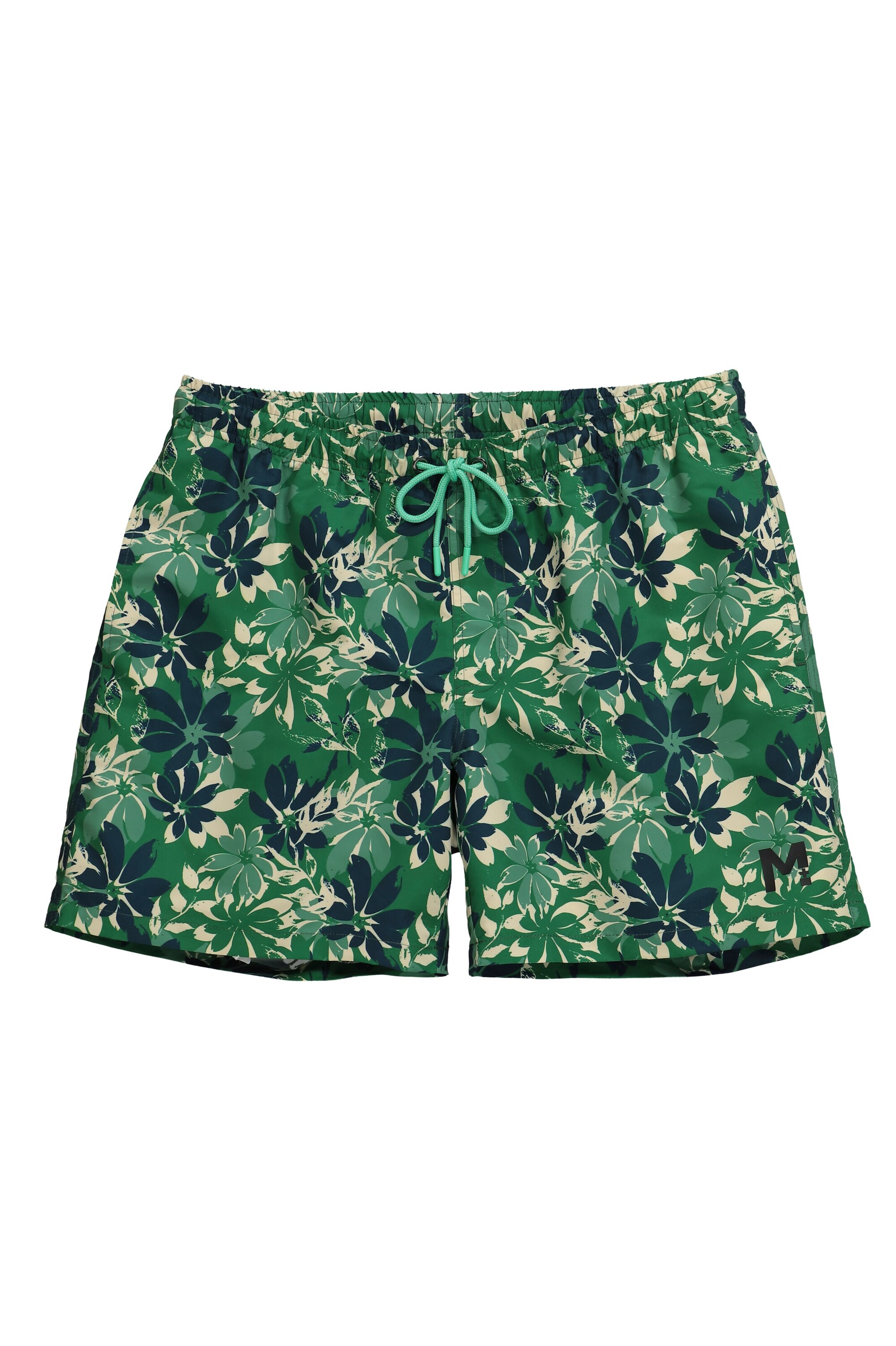 Men Plus Badeshorts in Grün: Vorderseite