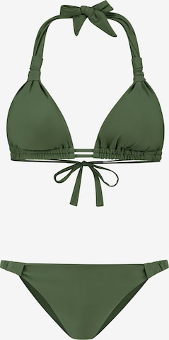 Shiwi Triangel Bikini 'Bibi' in Groen: voorkant