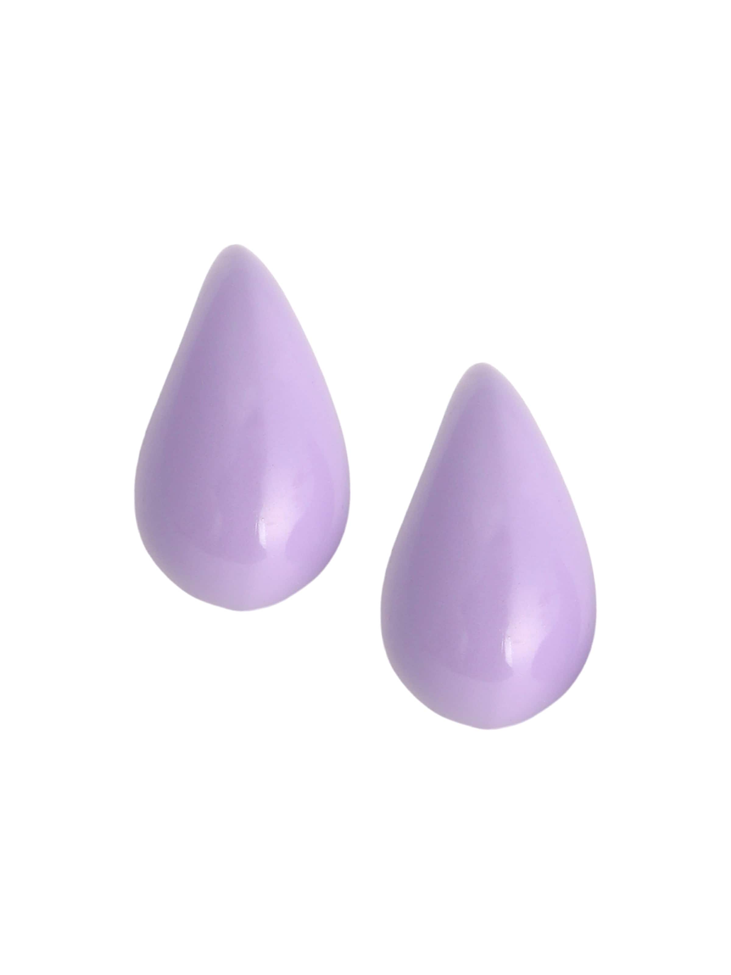 Boucles d'oreilles 'Olyvia' SOHI en violet : devant