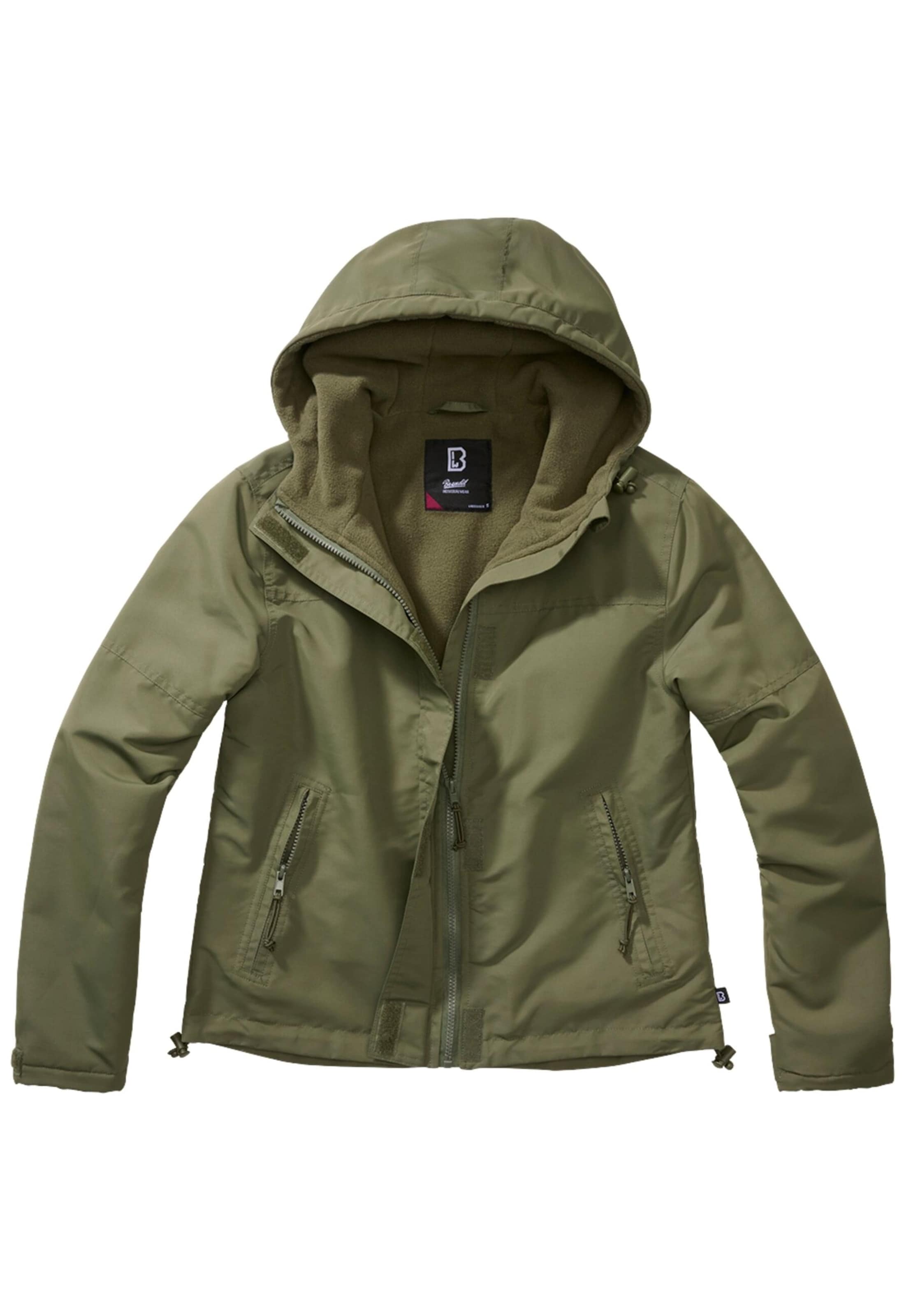 Brandit Between-season jacket in Green: front