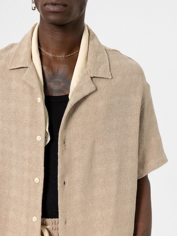 Wide leg Camicia 'Sedum' di VAMOS CLO in beige