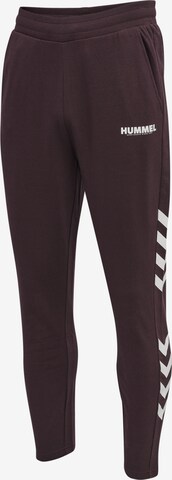 Hummel Ozke Športne hlače 'Legacy' | rjava barva