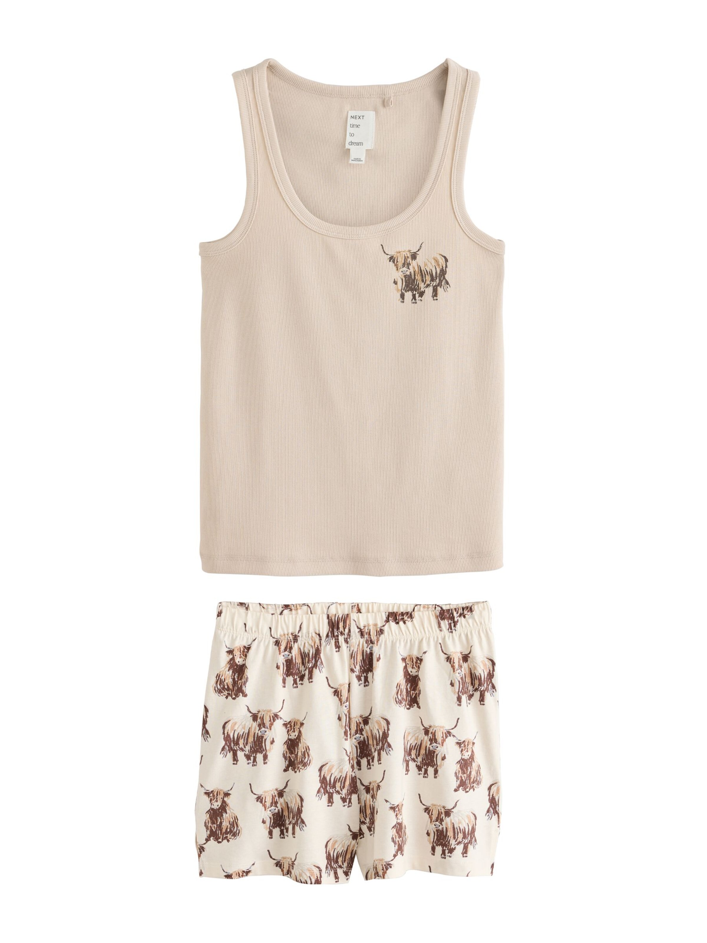 Shorty Next en beige : devant