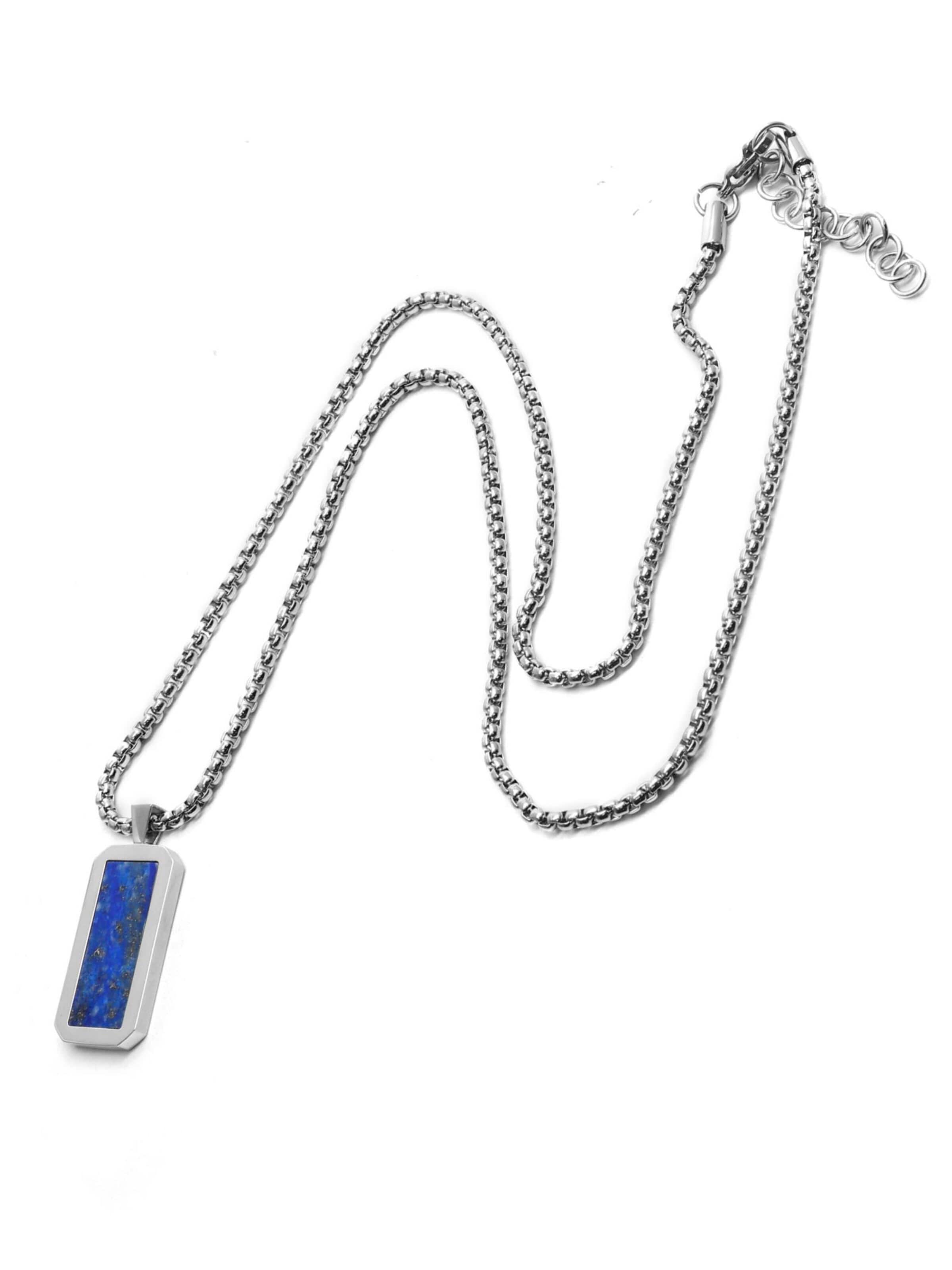 GT Collection Necklace 'Rectangle' in Blue