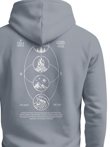 Neverless Sweatshirt 'Elemental Awareness' in Grey