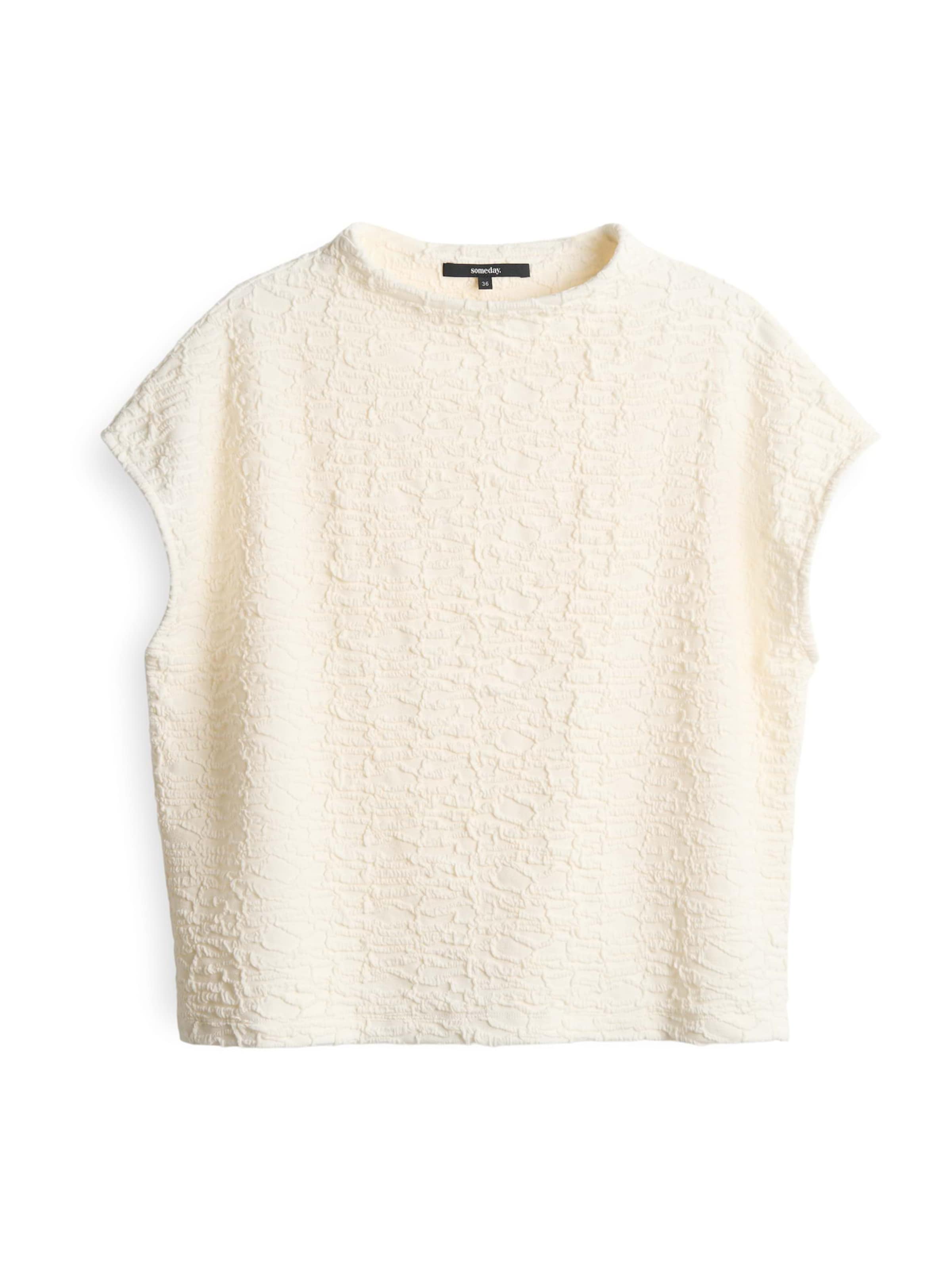 Someday Tričko 'Kennie' – bílá: přední strana