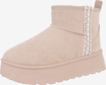 Ital-Design Snowboots in Beige: Vorderseite