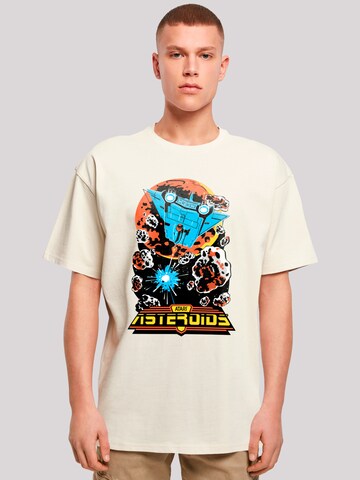 T-Shirt 'Asteroids Vintage Atari Retro Gaming' F4NT4STIC en beige : devant