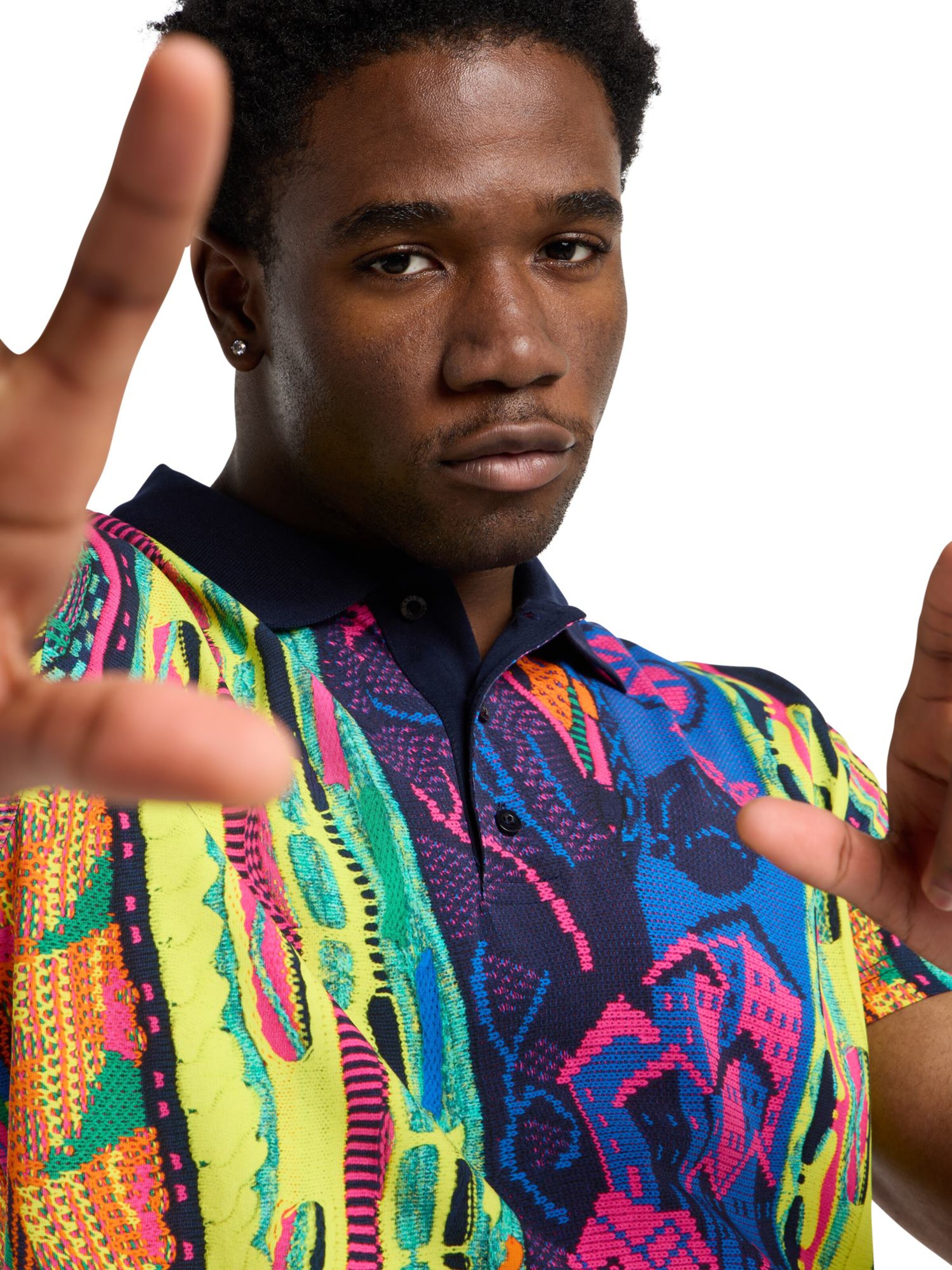 T-Shirt 'Eisath' Carlo Colucci en mélange de couleurs