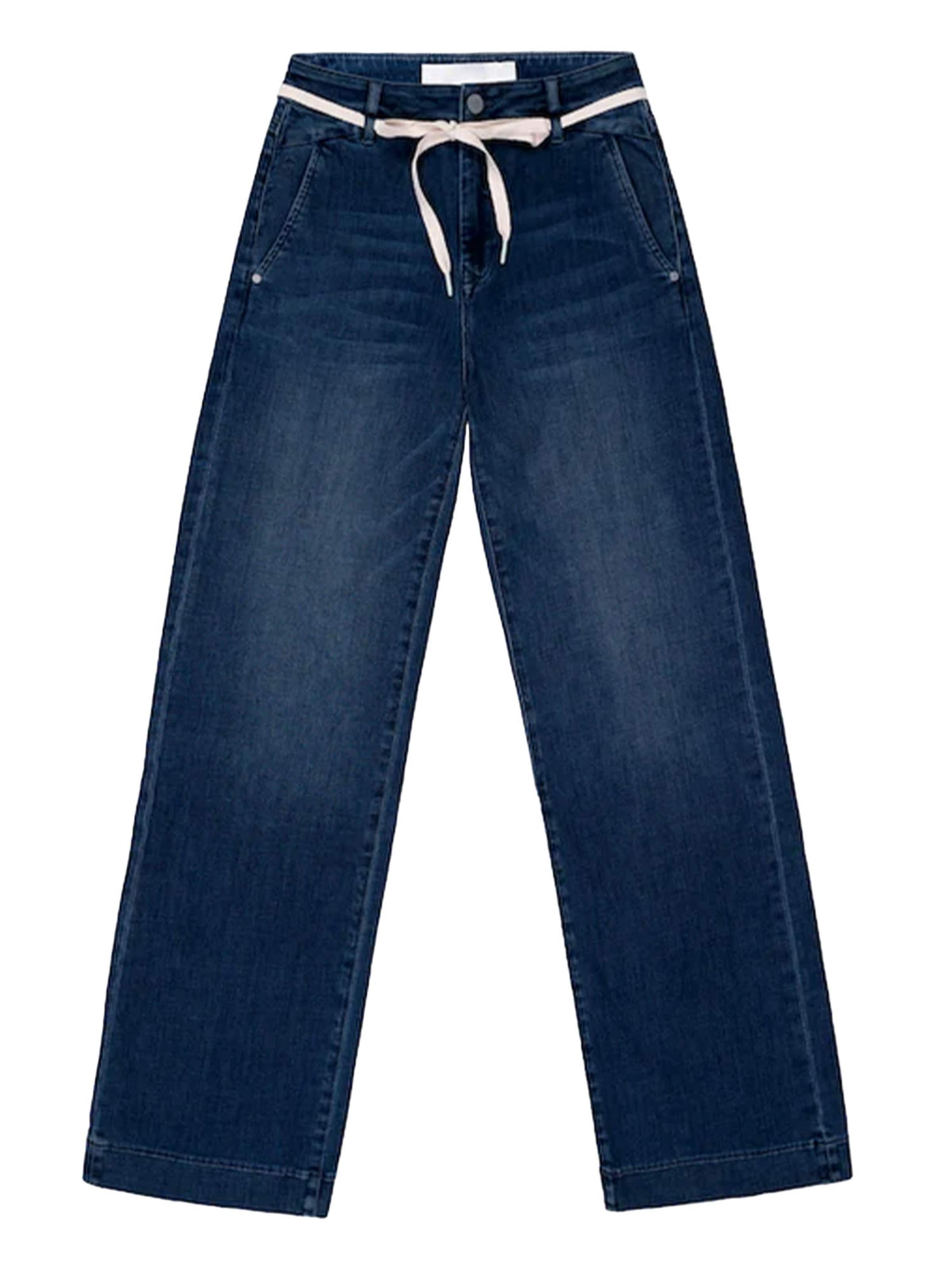 Dawn Jeans 'Dew Flared French Pocket' in Blue: front