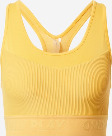 ONLY PLAY Bralette Sports bra 'MINEL' in Yellow: front