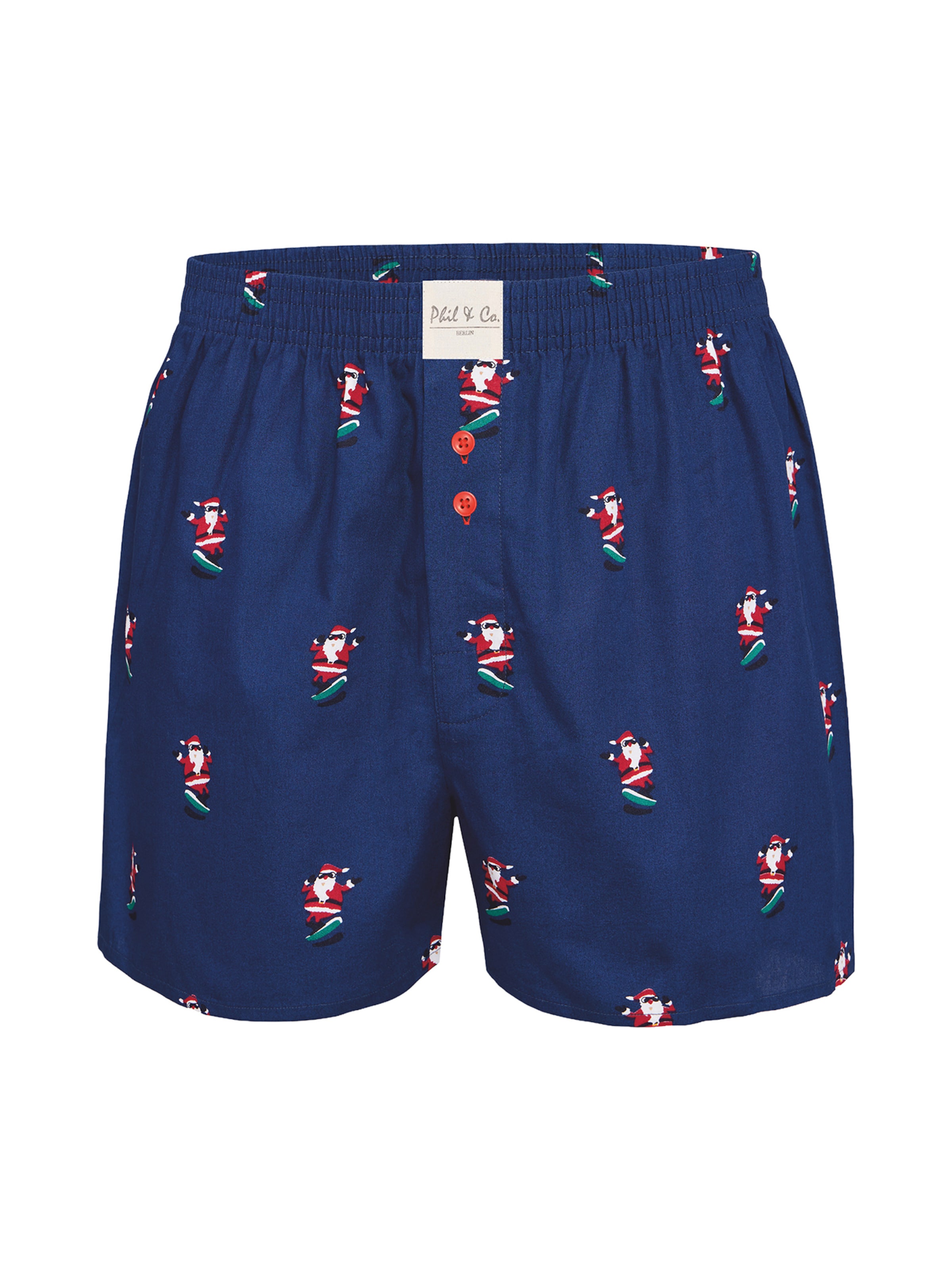Phil & Co. Berlin - Calzoncillo boxer ' Santa ' en azul