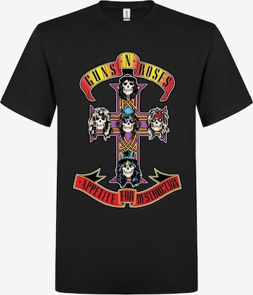 T-Shirt 'GNR Appetite for Distruction' GUNS N' ROSES en noir : devant