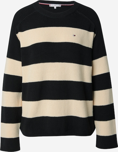TOMMY HILFIGER Sweater in Cream / marine blue / Red / Black, Item view