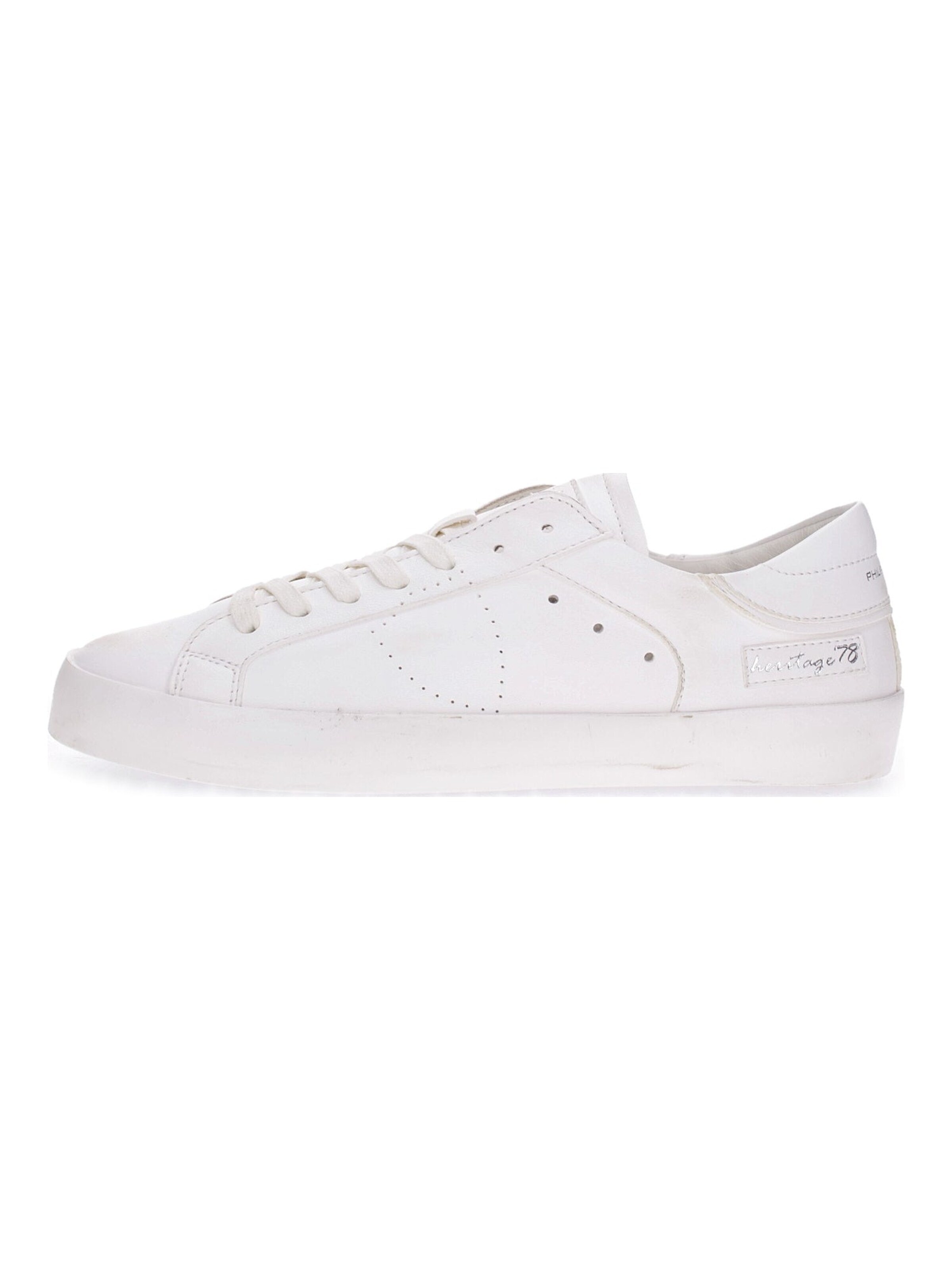 Sneaker bassa di Philippe Model in bianco: frontale