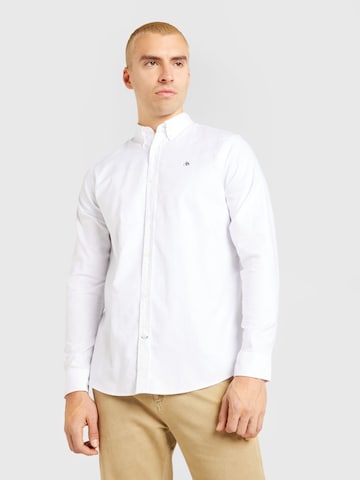 SCOTCH & SODA Regular fit Button Up Shirt 'Essentials' in White: front