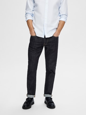 Slimfit Jeans 'LEON' di SELECTED HOMME in blu