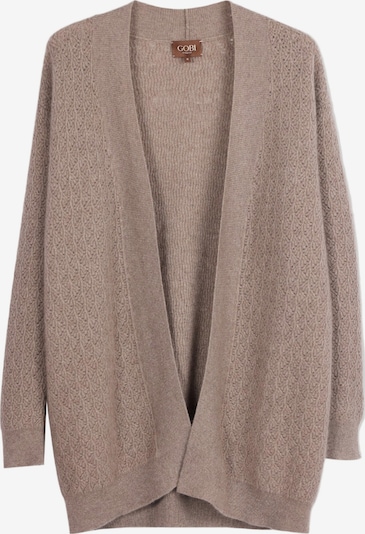 GOBI Cashmere Cardigan 'Ajour Knit Open-Front Cashmere Cardigan' i XS i taupe, Produktvisning