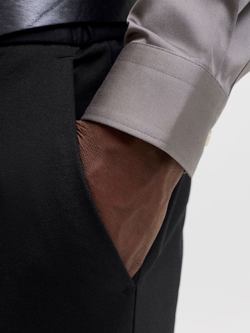 JACK & JONES Slimfit Bukser med fals 'MARTIN ' i sort