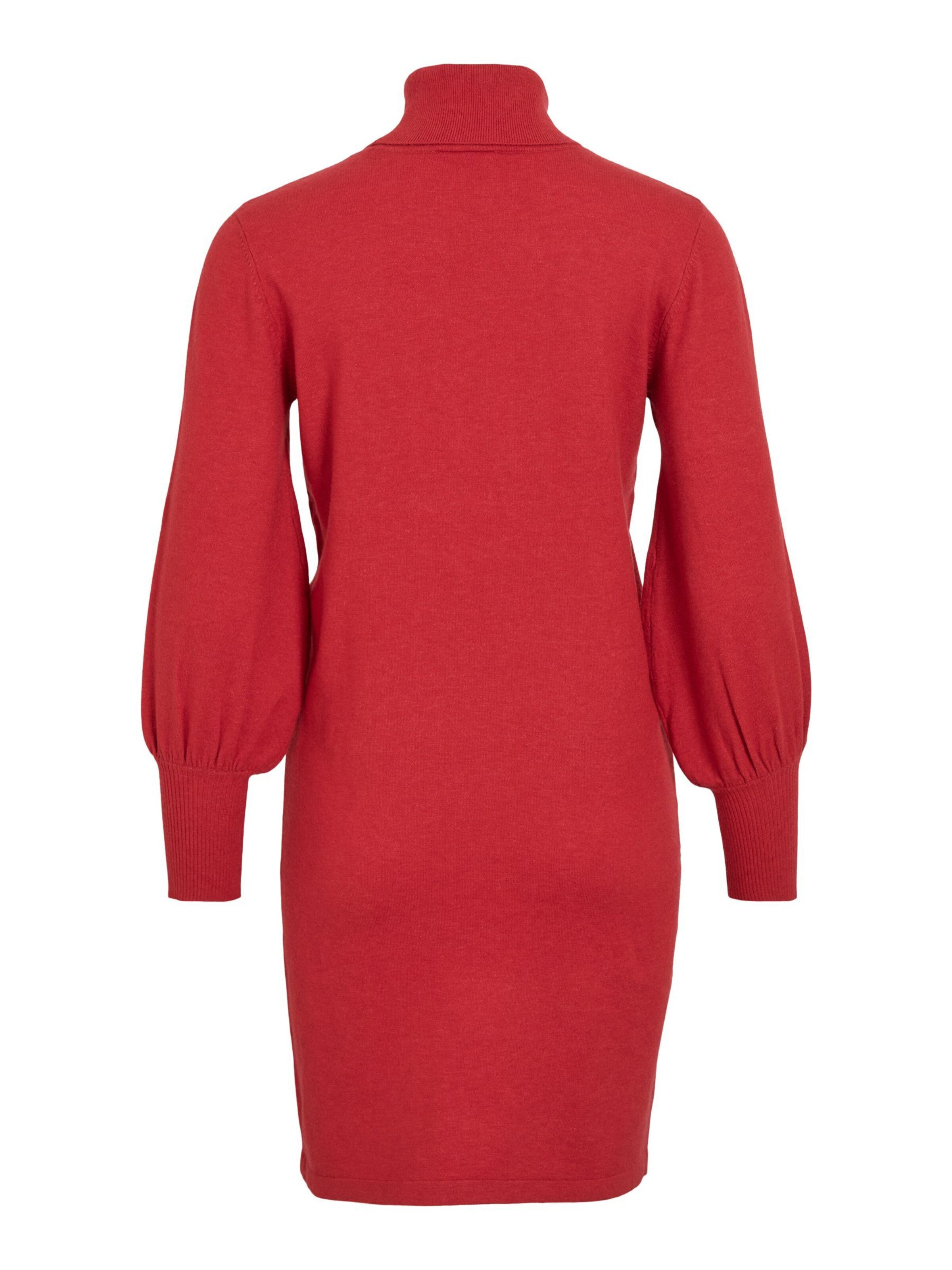 VILA Strikkjole 'VIKERRY' i rød