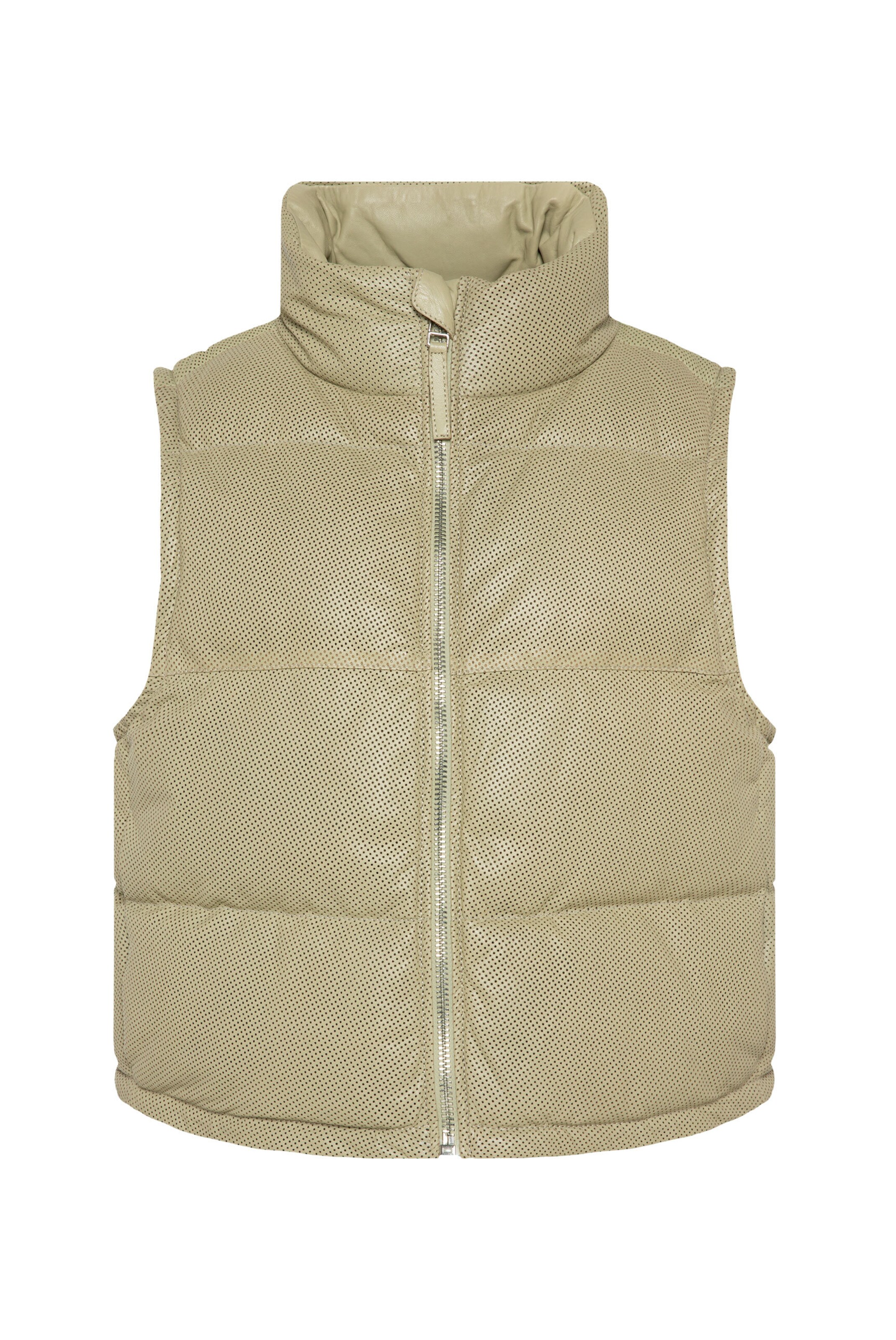 SENSES.THE LABEL Vest 'Otta:Wa' in Green: front