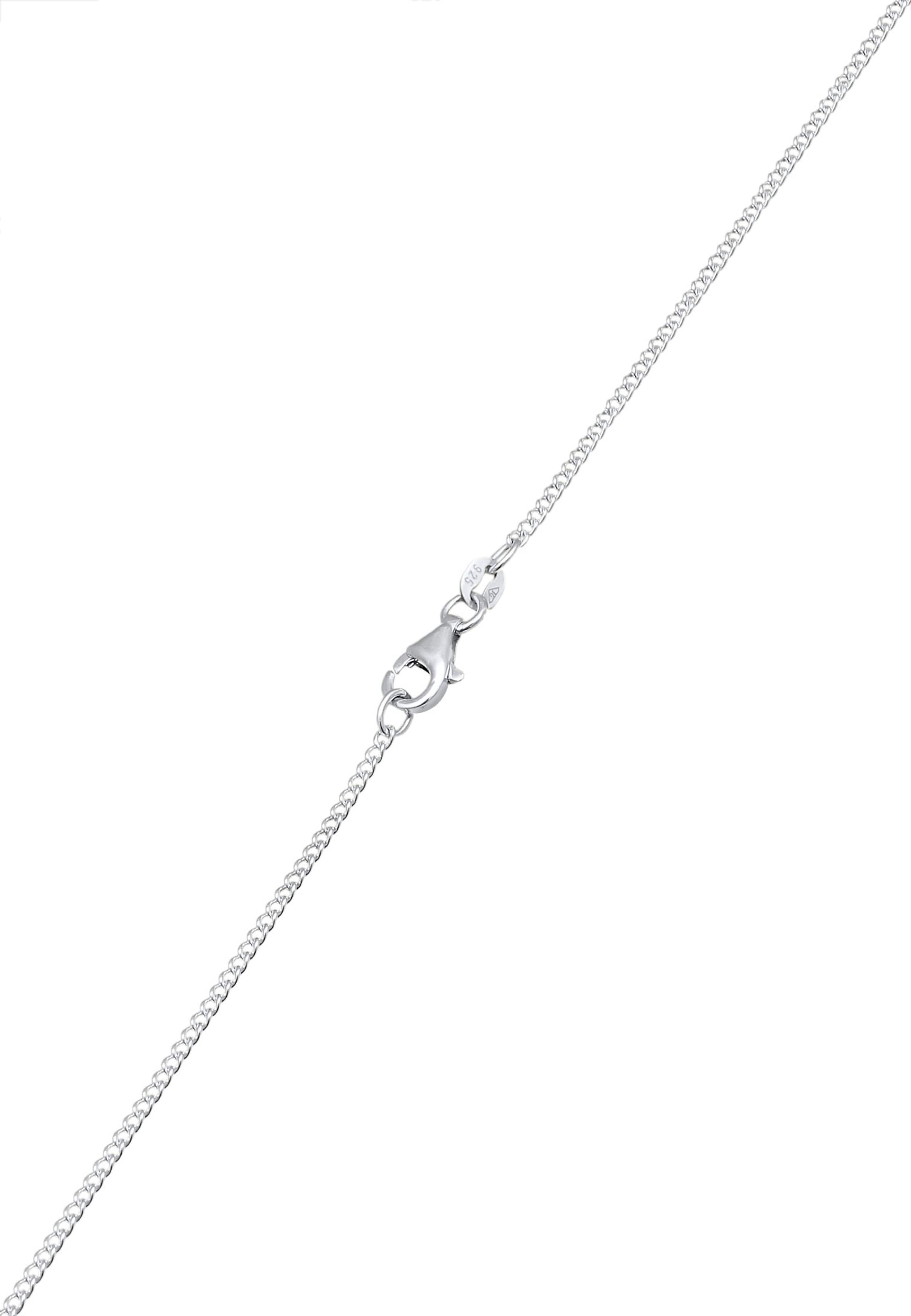 KUZZOI Kette 'Evil Eye, Geo' in Silber