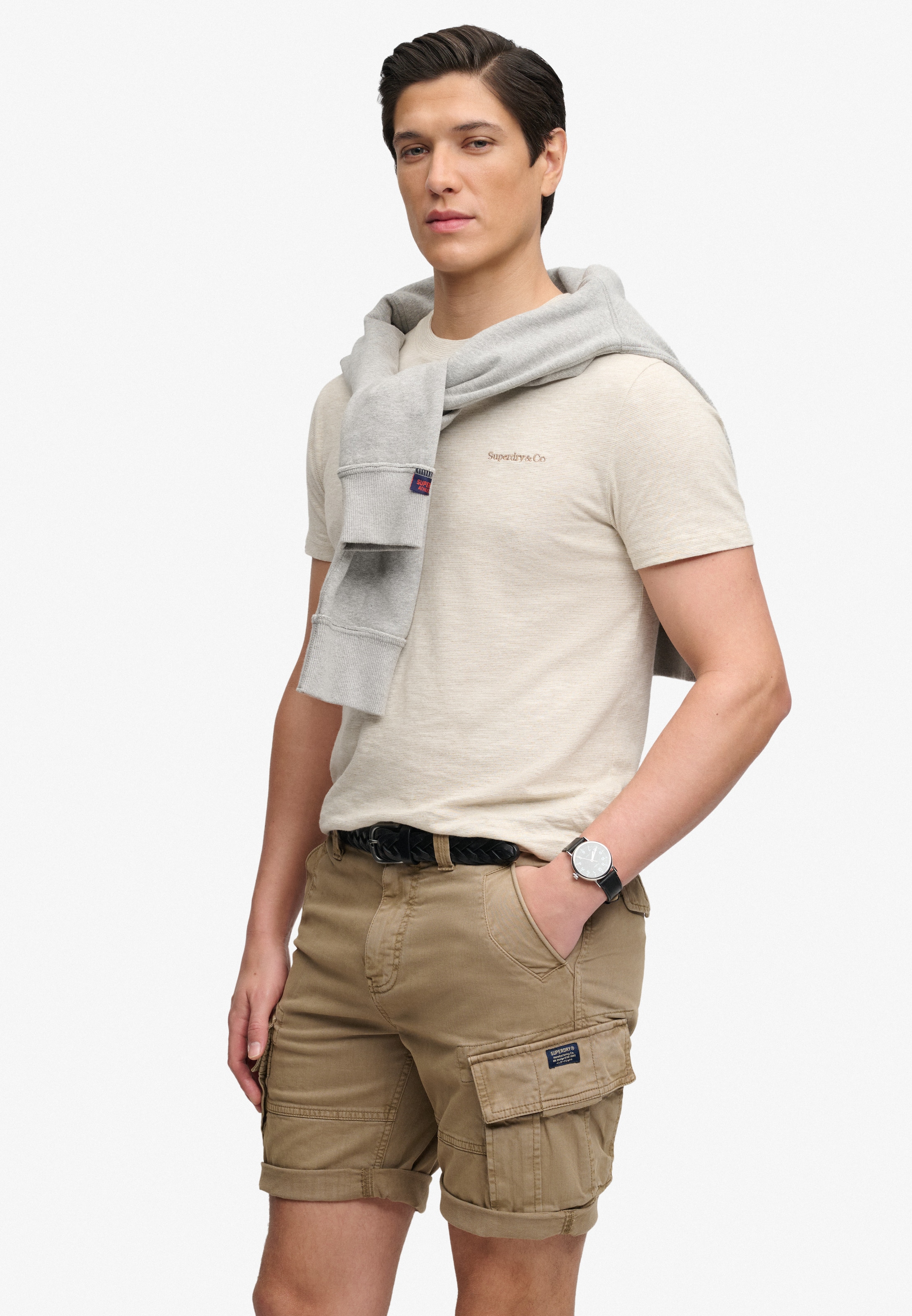 Regular Pantalon cargo Superdry & Co en marron