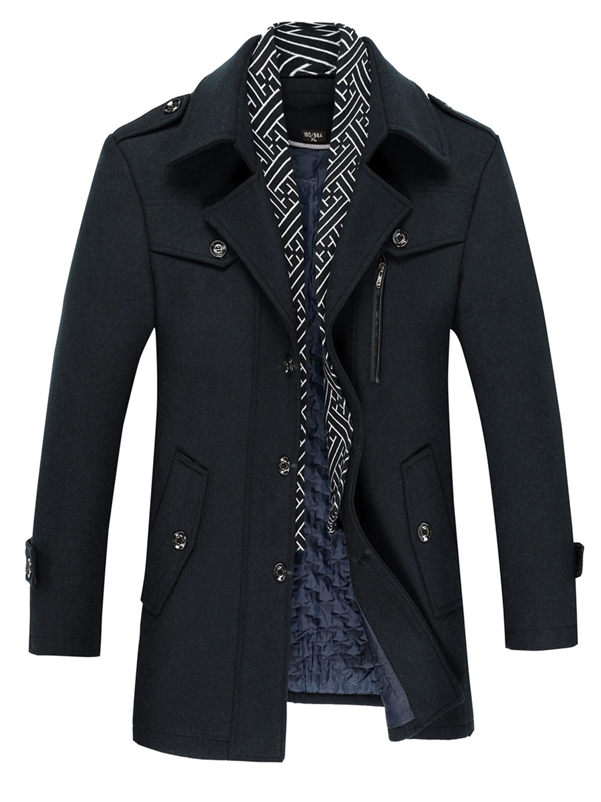 ALLTHEMEN Wintermantel 'Schneeruhe'‌‌‌ in Blau