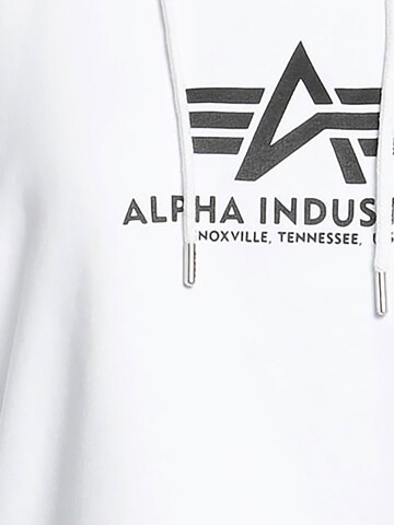 ALPHA INDUSTRIES Sweatshirt 'Basic' in White