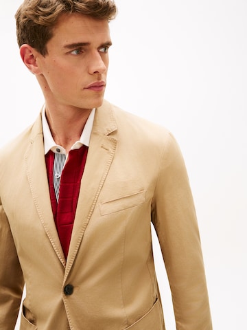 smėlio TOMMY HILFIGER Standartinis modelis Klasikinis švarkas