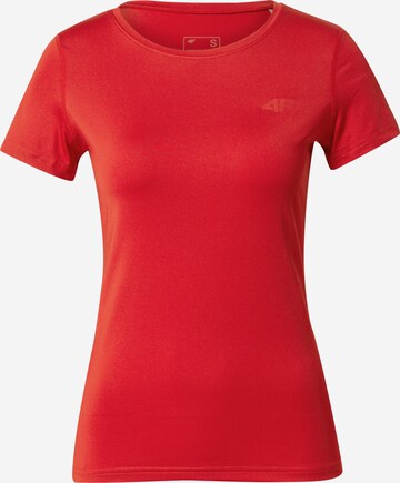 4F Functioneel shirt in Rood: voorkant