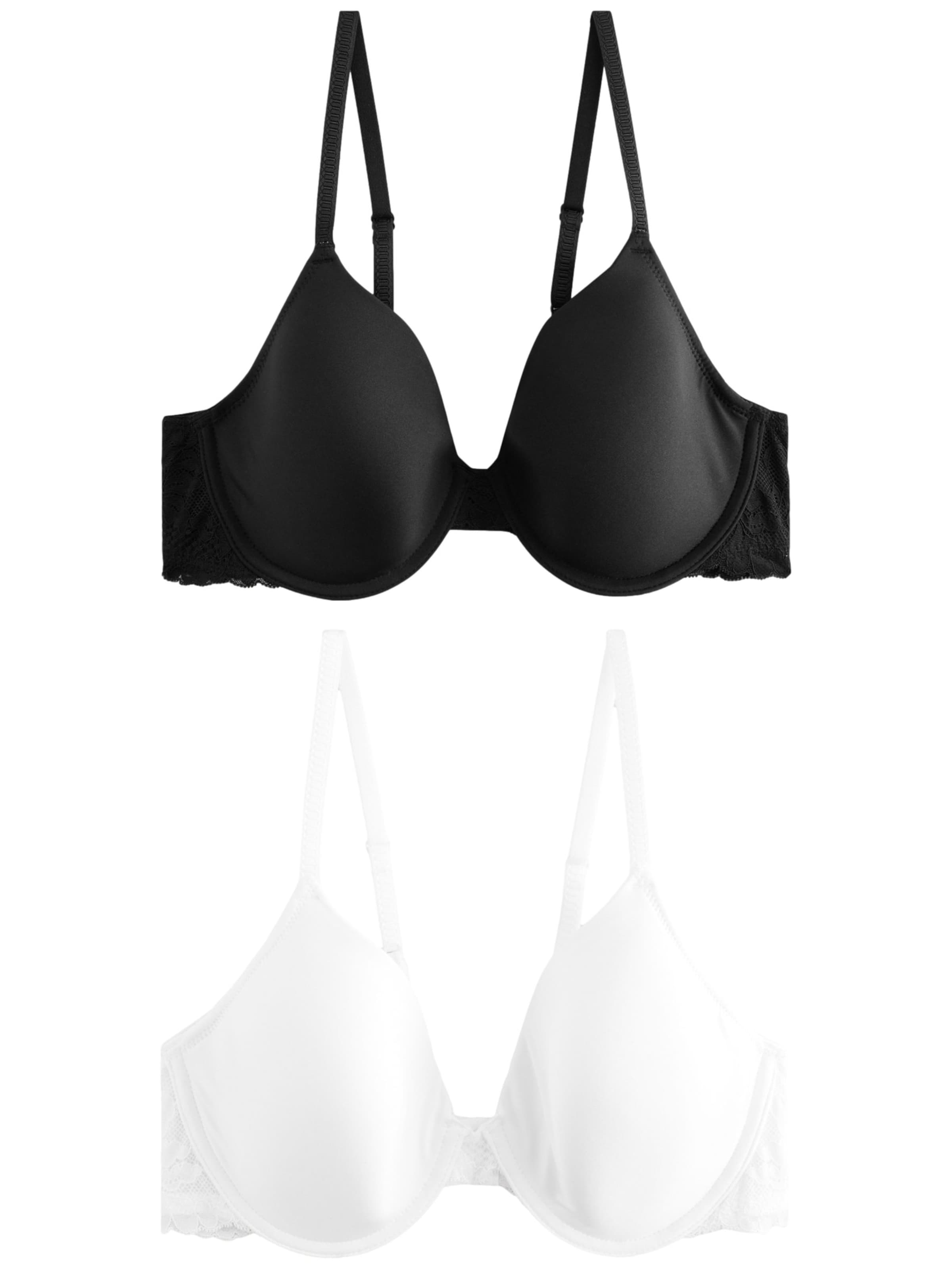 Next Push-up BH in Zwart: voorkant