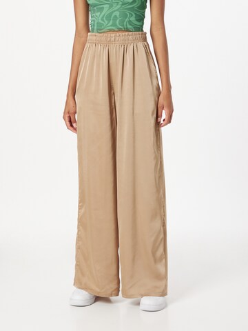 Urban Classics Wide leg Byxa i beige: framsida