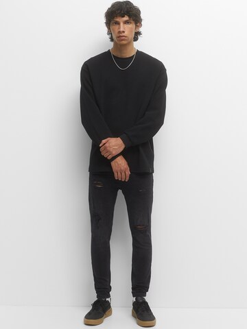 Slimfit Jeans de la Pull&Bear pe negru