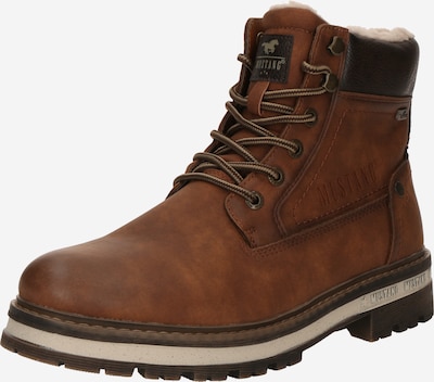 MUSTANG Čizme na vezanje 'Merem' u karamela / crna, Pregled proizvoda