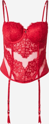 Hunkemöller Korsetti 'Charlotta' värissä punainen: etupuoli