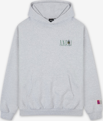 AND1Sweater majica 'Core Retro' - siva boja: prednji dio