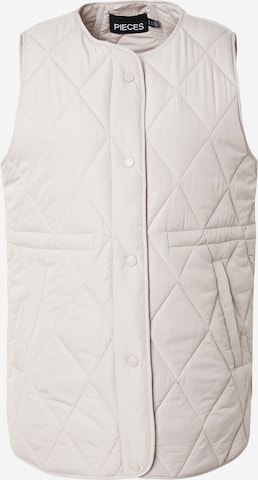 Vestă 'PCSTELLA' de la PIECES pe gri: față