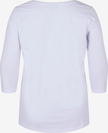 T-shirt Zizzi en blanc