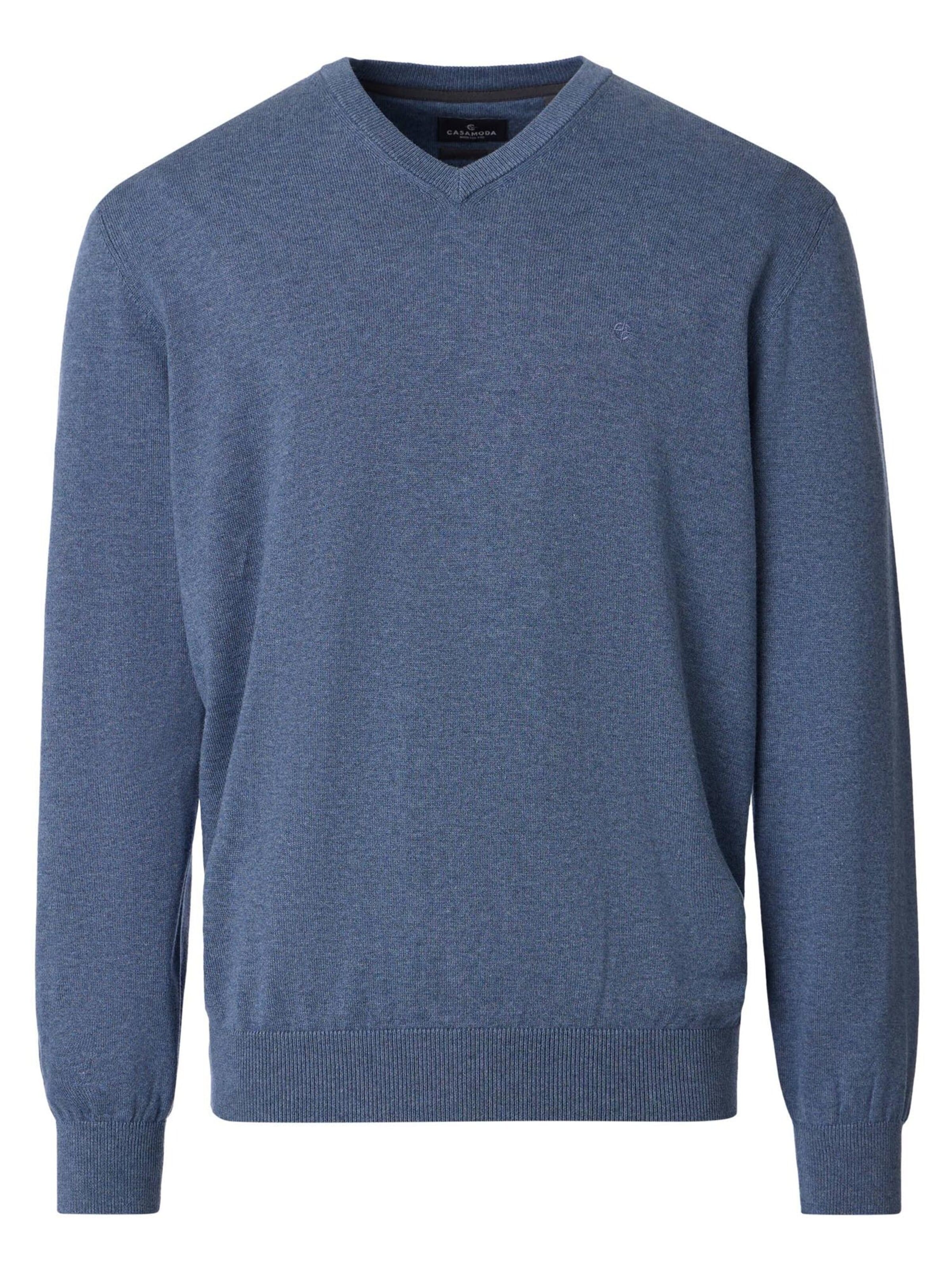 CASAMODA Sweater 'Basic' in Blue: front