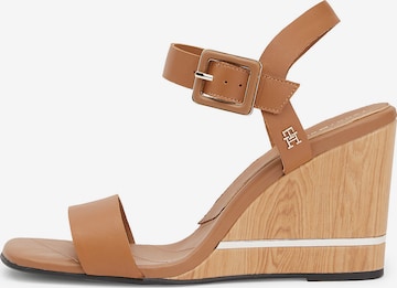 TOMMY HILFIGER Sandals in Brown: front