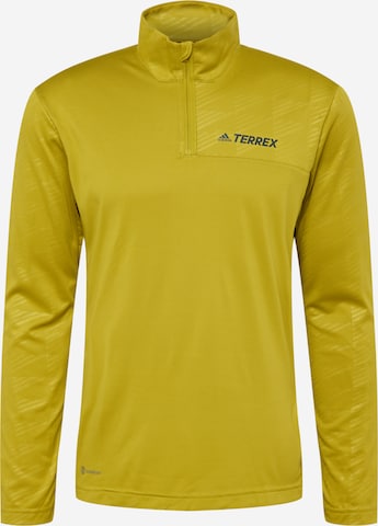 ADIDAS TERREX Performance shirt 'Multi ' in Yellow: front