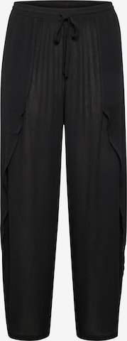 Loosefit Pantalon 'Allie' Cream en noir : devant