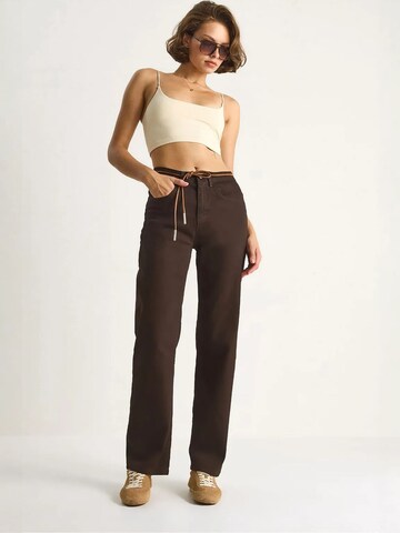 Bianco Lucci Regular Broek in Bruin