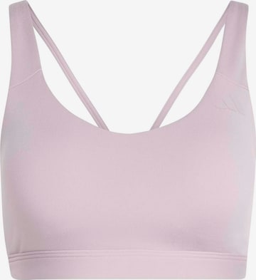 ADIDAS PERFORMANCE Спортивный бюстгальтер 'ALL ME ESS' в Лиловый: спереди
