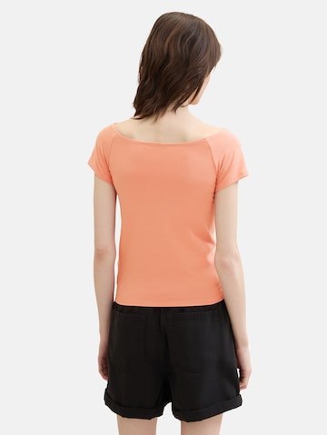 TOM TAILOR DENIM T-Shirt in Orange