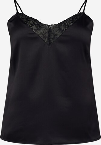 Camicia da donna 'VICTORIA' di ONLY Curve in nero: frontale